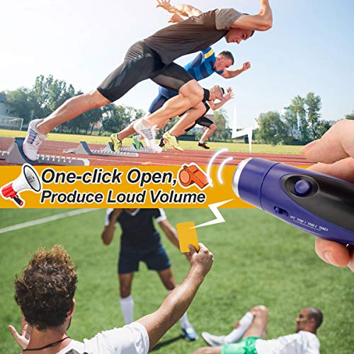 Electronic Whistle, Battery Operated Whistle Adjustable 3 Different Loud Whistle Sounds with Lanyard Handheld Electronic Whistles for Referees Volleyball Coaches Teacher, Soccer Sports Whistle - color: blue