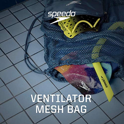 Speedo Drawstring Ventilator Mesh Equipment Bag - color: Jasmine Green