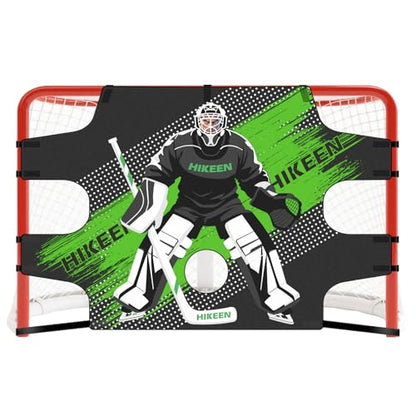 Hikeen Premium Hockey Goalie Shooting Target Tear - Proof Hockey Goal Practice Target with 7 Target Holes - Street Hockey & Ice Hockey Net Goalie Target for Practicing Shooting Accuracy - size: 72" X 48"