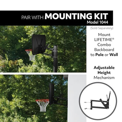 Lifetime 71526 Backboard and Rim Competition Combo Black/Orng, 54-Inch