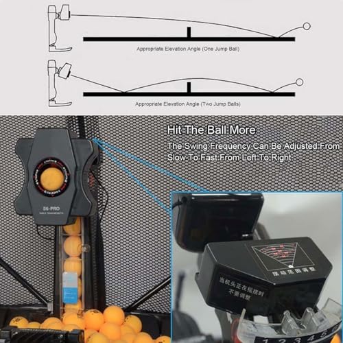 Automatic Ping Pong Ball Machine,Portable Table Tennis Ball Launcher Trainer with Catch Net & Remote Control,Ping-Pong Practicing Training Robot Equipment,for Schools Stadium Gyms