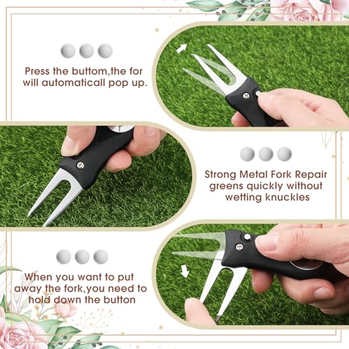 Seenelling 6 Sets Groomsmen Golf Proposal Gifts Box, Include Groomsman Divot Tool with Groomsman Golf Ball Marker, Thank You Card and Groomsmen Boxes for Wedding Groomsman Best Men Gifts Proposal Gift