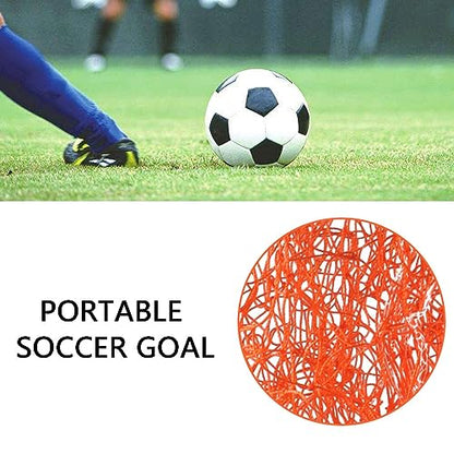 Football Net, Standard Size 10x7ft/18x7ft/24x8ft Soccer Goal Net Portable Sports Match Training Practice Target for Backyard - size: 5-a-side 3.2m*2.1m