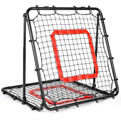 BaseGoal Baseball and Softball Rebounder Net,Baseball Rebounder,Volleyball Rebounder,Pitch Back Net,Multi-Sport Training Rebound Screen,with Pitching Target,Easy Adjustable Angles - size: 33.5x33.5 IN, style: Black