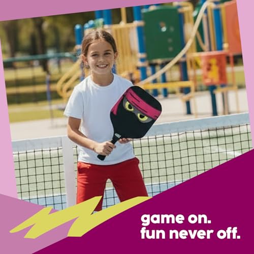 Kids Pickleball Paddle Set of 2 - Includes 2 Pickleball Paddles with 2 Balls, Lightweight, Fiberglass, Better Control, Beginner Racket, Perfect Pickleball Gift for Children Ages 4-12, Yoza