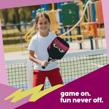 Kids Pickleball Paddle Set of 2 - Includes 2 Pickleball Paddles with 2 Balls, Lightweight, Fiberglass, Better Control, Beginner Racket, Perfect Pickleball Gift for Children Ages 4-12, Yoza
