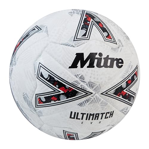 Mitre Soccer Ball League Ultimatch - color: Ultimatch Evo - White/White/Silver, size: 3
