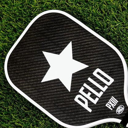 PELLO Carbon Fiber Pickleball Paddles | USA Pickleball Approved | Professional Polypropylene Honeycomb Core | Perfect Balance of Power & Control | Pickle Ball Racquet with Neoprene Case - style: PXIII White