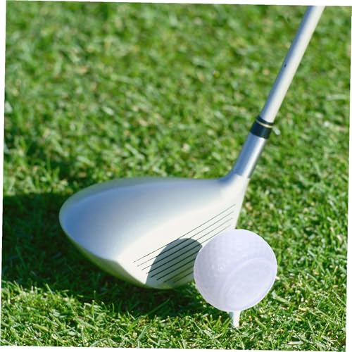 2Pcs Flat Design Golf Training Balls Lightweight Synthetic Rubber Practice Aids for Indoor Putting and Portable Golf Accessories for Men