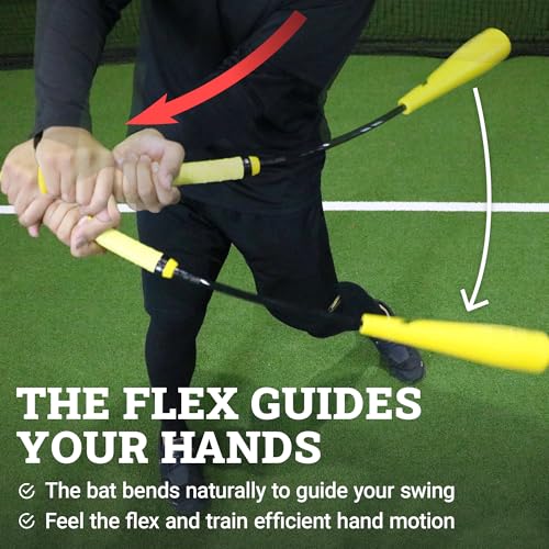 FIELDFORCE Inside-Out Bat, Baseball Training Equipment, Baseball Aids Tool for Swing Correction, Power, Timing, Path, Precision, Strength, Speed, Motion, Control, Drills