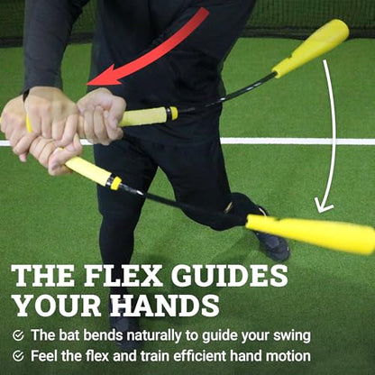 FIELDFORCE Inside-Out Bat, Baseball Training Equipment, Baseball Aids Tool for Swing Correction, Power, Timing, Path, Precision, Strength, Speed, Motion, Control, Drills