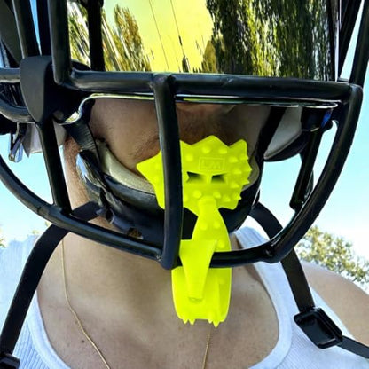 Loudmouth Football Mouth Guard - 3D SpikeSurge Football Mouthpiece with Strap, Fits Adult & Youth, Mouth Guard Football Accessories (Duck Fluorescent Yellow) - color: Duck Fluorescent Yellow