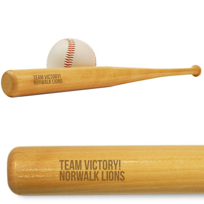ChalkTalkSPORTS Personalized Mini Baseball Bat - Custom Engraved Mini Bat, Unique Gift for Baseball Players, Coaches & Fans - Multiple Designs