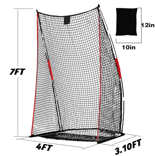 PGL Football Kicking Training Net – Durable Reinforced Equipment with Stable Frame 4×7FT - Improve Hitting Accuracy – Backyard Field Outdoor Practice Use