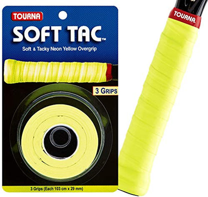 Tourna Soft Tac Neon Tacky Overgrip - color: Neon Yellow