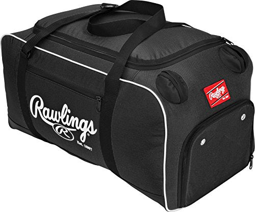 Rawlings | COVERT Duffle Equipment Bag | Baseball/Softball | Multiple Styles - color: Black