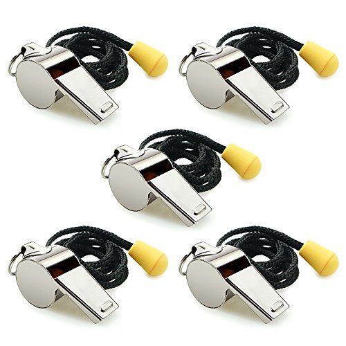 Whistle, Sports Whistles with Lanyard, Loud Crisp Sound Whistle Bulk Ideal for Coaches, Referees, and Officials - color: 8Colors