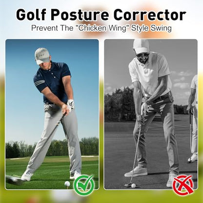 Retractable Golf Swing Trainer-Portable Indoor/Outdoor Swing Plane Aid for Muscle Memory,Tempo & Anti-Slice Training,Adjustable Golf Practice Tool for All Skill Levels.