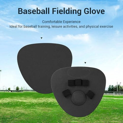 RiToEasysports Baseball Training Glove, EVA Material, Comfortable Foam Design, Ideal for Baseball Softball Practice and Daily Training - color: Black