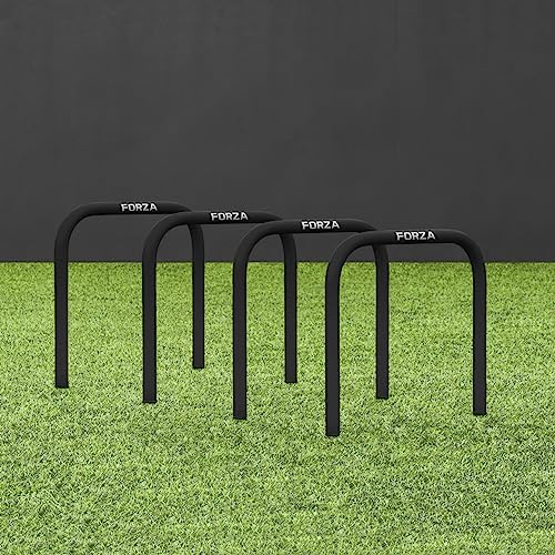 FORZA Pro Soccer Passing Arcs | Set of 4 Elite-Level Soccer Targets to Enhance Passing Techniques & Accuracy - Optional Carry Bag & Bases - color: Black, size: Without Bases