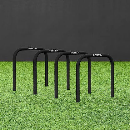 FORZA Pro Soccer Passing Arcs | Set of 4 Elite-Level Soccer Targets to Enhance Passing Techniques & Accuracy - Optional Carry Bag & Bases - color: Black, size: Without Bases