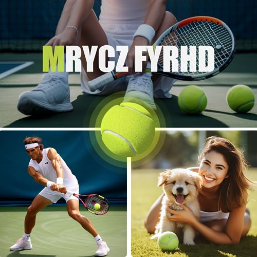 12/18 Pack Tennis Balls for Training, Pet Dog Playing, and Practice with Mesh Bag for Transport and Beginner Training - color: Yellow-12Pack