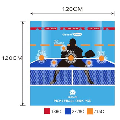 Pickleball Training Dink Pad Master Practice Aid Soft Feeling Fabric Material for Indoor & Outdoor Use Precision & Game Improvement