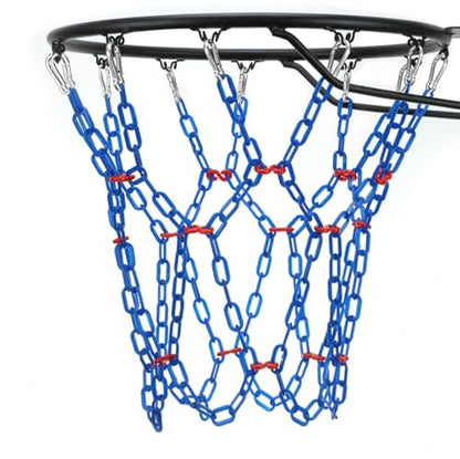 Basketball Net Replacement Heavy Duty,Resin Material, Anti-Rust Use Indoor Outdoor Standard 12-Ring Basketball Hoop