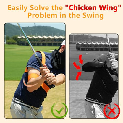 Golf Grip Trainer | Golf Swing Training Aid for Golf Wrist Practice, Slider Golf for Beginners Golfs Sports to Improve Swing Stability, Golf Swing Correcting Arm Accessories