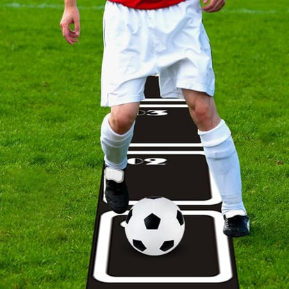 Non-Slip Agility Ladder – 250/350/450cm Jacob, Soccer Practice Tool, Speed Supply | Perfectly Great for Sports Fitness Exercise, Portable - size: 450x34x0.3CM