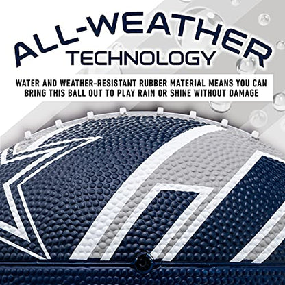 Franklin Sports NFL Team Footballs - Rubber Youth Mini Balls for All Teams - Kids 8.5" Football + Air Pump Sets - Official NFL Licensed - style: Dallas Cowboys