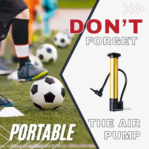 Ball inflator with moisten Needles. Easy to Operate and Kid Friendly. Basketball, Football, Soccer and Much More. Durable Metallic case.