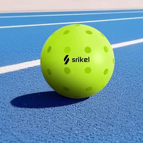 Pickleball Balls-USAPA Approved Outdoor/Indoor Pickleballs,Seamless Roto-Molded Design for Durability,Crack-Resistant 40-Hole Pickle Ball for Beginner Intermediate Pro Player,6/12/36/50/100Pack
