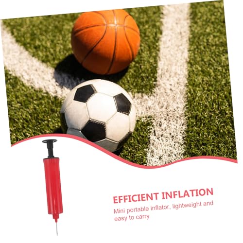 Portable Mini Inflatable Ball Pump for Basketball Volleyball and Soccer Lightweight Handheld Inflater Needle and Hose for Sports Equipment and Exercise