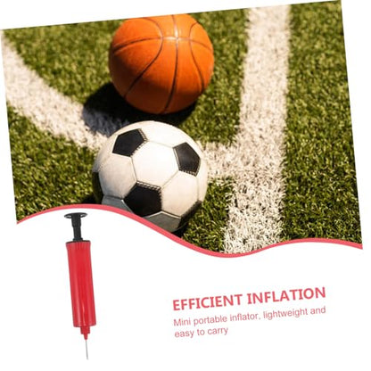 Portable Mini Inflatable Ball Pump for Basketball Volleyball and Soccer Lightweight Handheld Inflater Needle and Hose for Sports Equipment and Exercise