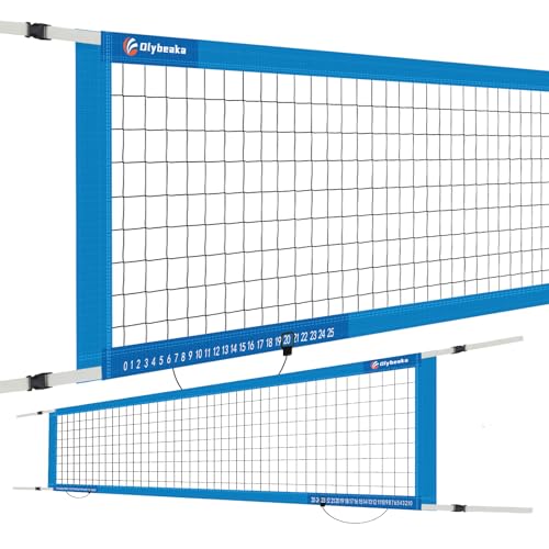 Replacement Pool Volleyball Net with Scoring Clamp - Adjustable Length 15ft - 26ft Universal for Market Pool Volleyball Net Set - Anti-UV & Waterproof & Durable (Net Only)