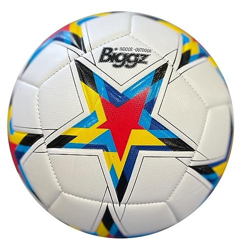 Biggz High Tech Mould Starz Soccer Ball Size 5 with Hand Pump