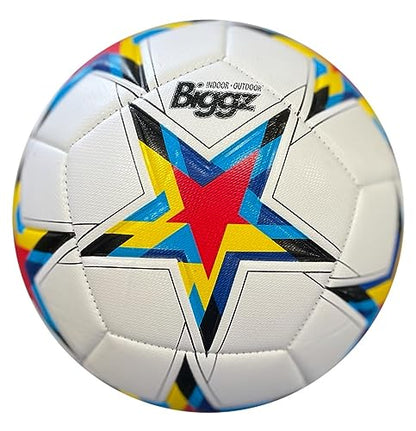 Biggz High Tech Mould Starz Soccer Ball Size 5 with Hand Pump