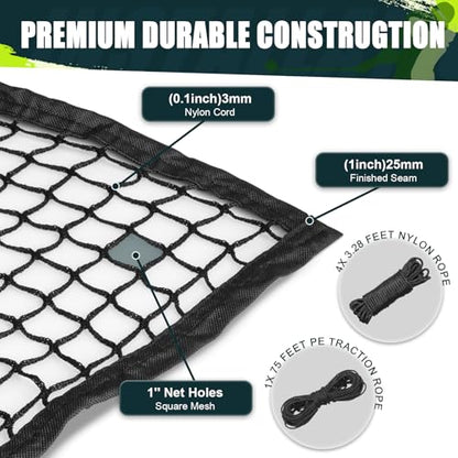 Heavy Duty Golf Practice Net, High-Impact Golf Hitting Net for Indoor/Outdoor Use - size: 10x30ft with target