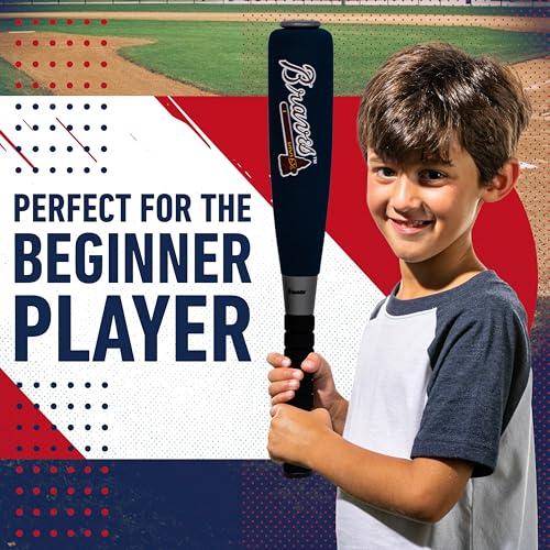 Franklin Sports MLB Jumbo Foam Baseball Bat + Ball Sets - Kids Oversize Foam Baseball Bats + Soft Baseballs - Indoor + Outdoor Youth Baseball Toy - MLB Team Baseball Bat + Ball Sets