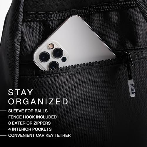 JOOLA Everyday Sling Bag - Lightweight Pickleball Backpack Holds 2 Paddles - Crossbody Bag with Bottle Pocket & Carabiner - color: Gravity Gray