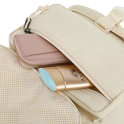 Kalesi Gym Duffle Bag Backpack 4-Way Waterproof with Shoes Compartment for travel Sport Hiking laptop (Sea salt white) - color: Sea Salt White
