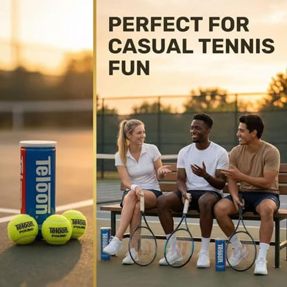 Teloon Pound Tennis Balls - Professional Tournament Level Tennis