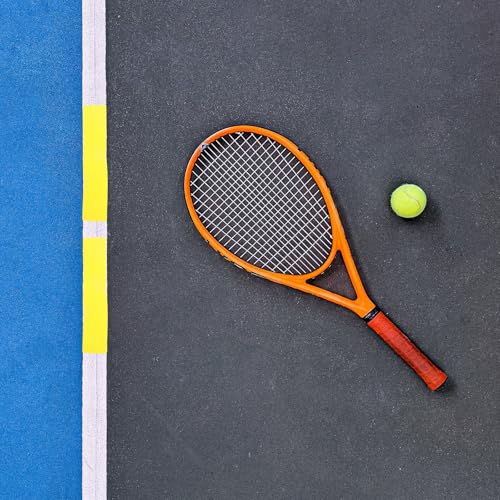 PRETYZOOM 8pcs Tennis and Football Training Markers Set, Red and Yellow Court Spot and Line Markers for Sports Agility and Field Practice