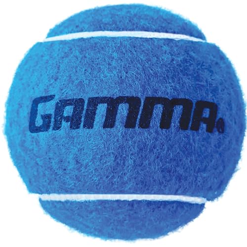 Gamma Pressureless Tennis Balls for Tennis Practice and Lessons, Longer-Term Durability and More Bounce Than Standard Tennis Balls, Blue, Bag of 18