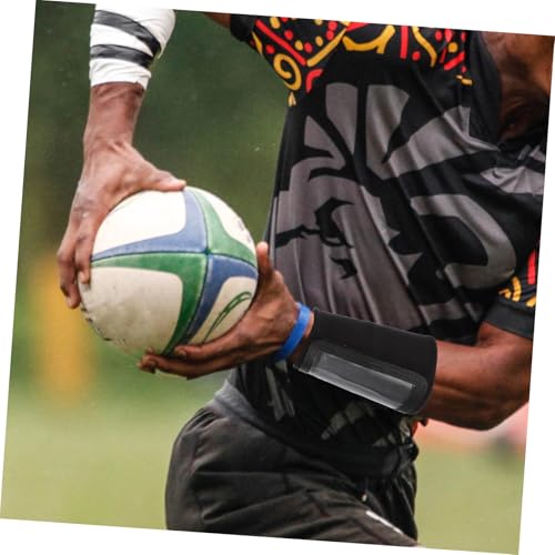 Football Tactical Wristband Quarterback Sleeve Training Wrist Protector Black Medium for Outdoor Sports and Competition