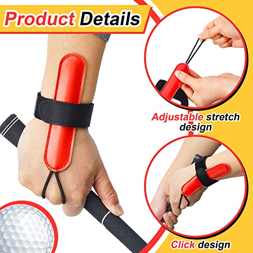 2 Pcs Golf Swing Training Golf Wrist Trainer Golf Aid Trainer Chipping Wristband Wrist Golf Training Equipment Golf Gadgets Alignment Practice Tool for Club Golf Beginners Better Impact Position