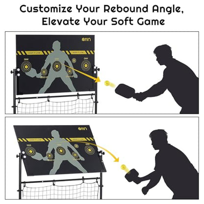 [Upgraded] A11N Pickleball Practice Rebounder, Adjustable Angle Dual-Sided Pickleball Dink Pad - Dink Board for Forehands Backhands Training