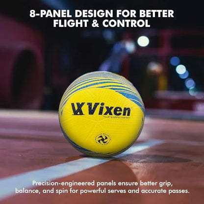 Vixen Volley Ball | Moulded, Composite Leather Pasted Volleyball | Outdoor Volleyball (Suitable for Practice/Match/Beach/Ground)