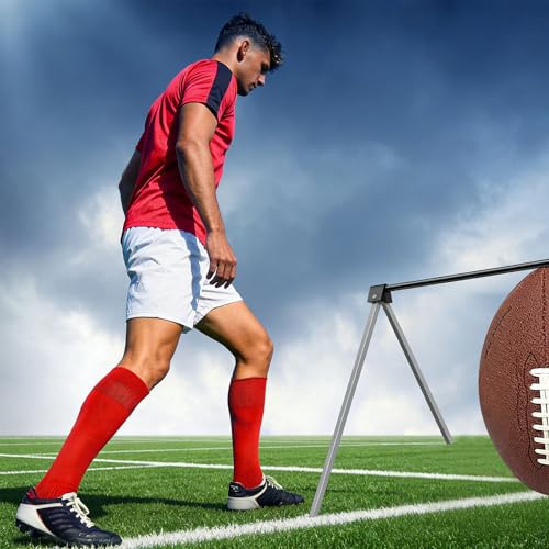 Strong Metal Football Kicking Device Perfect for Beginners and Skilled Players Youth Football Shirt